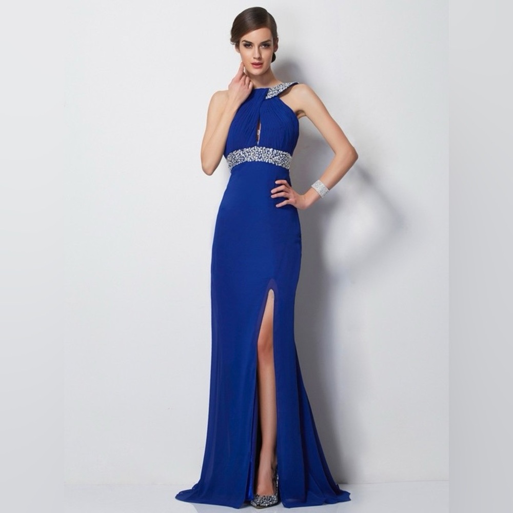 🌟Host Pick🌟Women’s Blue Jovani Long Prom Dress